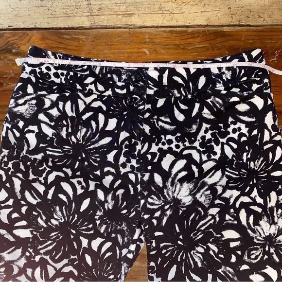 Emma James Stretch Capri Black White Size 10 - Picture 11 of 12